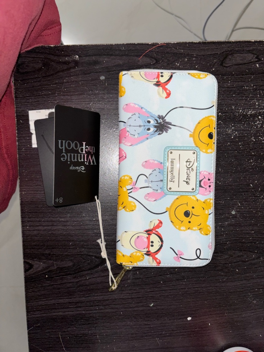 Disney Winnie the Pooh Character Zip Wallet - Pastel Blue